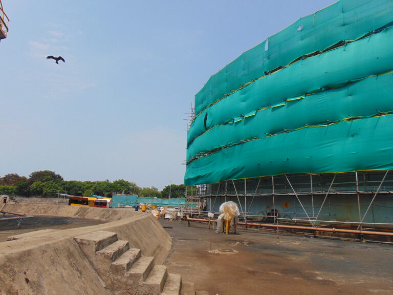 Sand Blasting of crude tanks GMTS Kkd