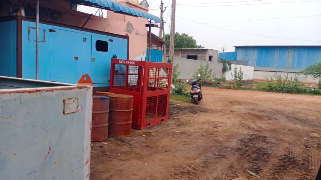 Rental of Cylinder racks at GMTS Kakinada